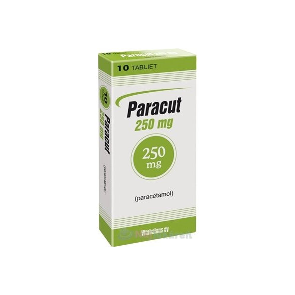 Paracut 250 mg na bolesť a horúčku 10tbl