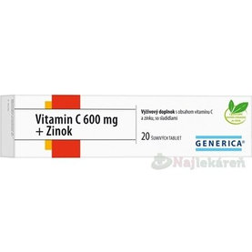GENERICA Vitamin C 600 mg + Zinok