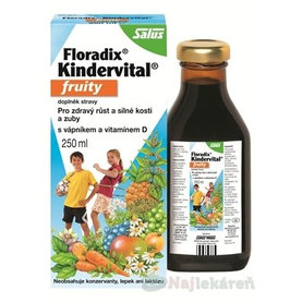 SALUS Floradix Kindervital fruity, bylinný sirup 250 ml