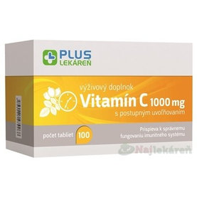 PLUS LEKÁREŇ Vitamín C 1000 mg 100ks