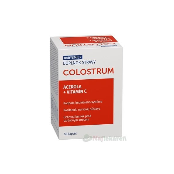 BABYSMILK COLOSTRUM + ACEROLA + VITAMÍN C, 60 cps