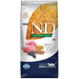 Farmina N&D cat AG adult, lamb, spelt, oats & blueberry granule pre mačky 5kg