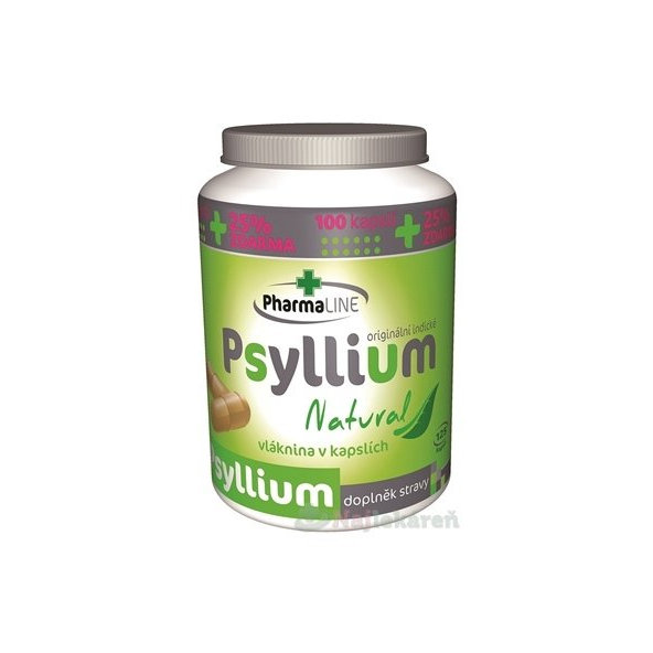 PharmaLINE Psyllium Natural výživový doplnok, 100ks
