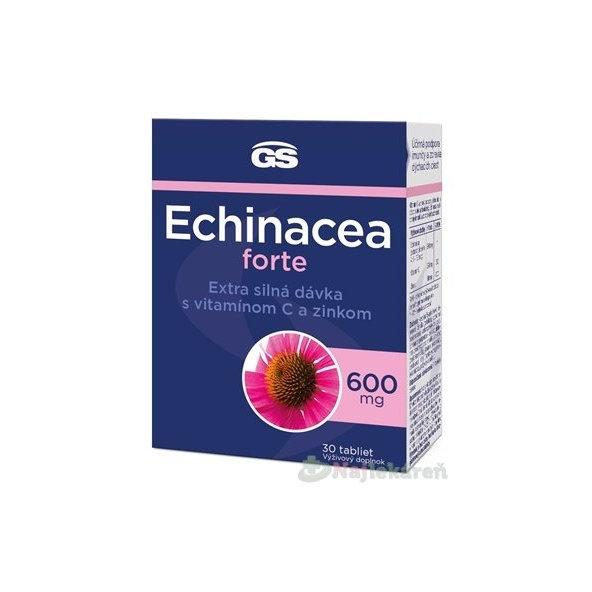 GS Echinacea FORTE 600 na imunitu, 30 tbl