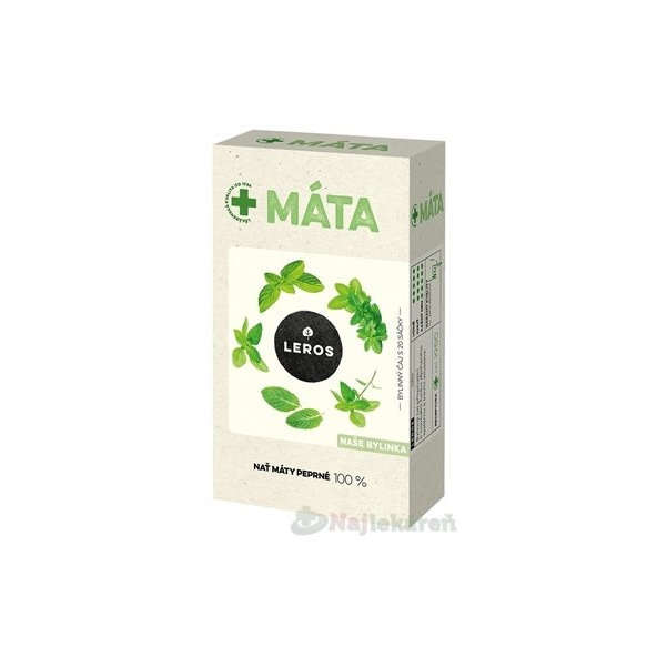 LEROS MÄTA bylinný čaj, nálevové vrecúška (inov.2021) 20x1,5 g