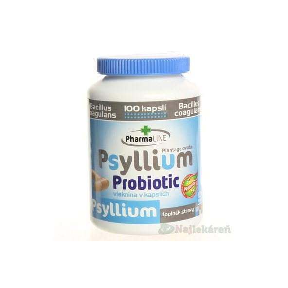 PharmaLINE Psyllium Probiotic výživový doplnok, 100ks