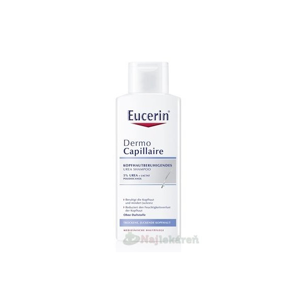 Eucerin DermoCapillaire 5% Urea šampón 250ml