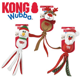 Kong Dog Holiday Wubba hračka pre psa (santa-sob-snehuliak) veľ. L