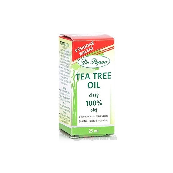 DR. POPOV TEA TREE OIL 100% čistý olej z austrálského čajovníka 25 ml