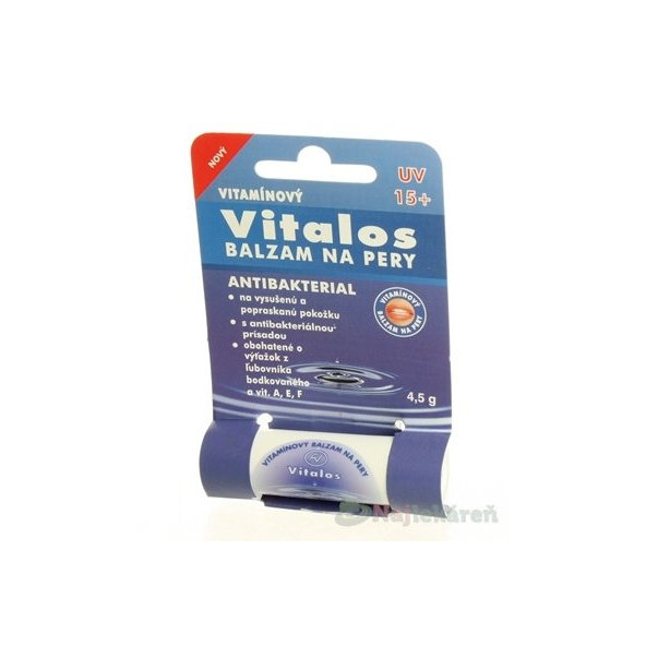 VITALOS Balzam na pery antibakterial SPF 15