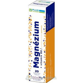 PLUS LEKÁREŇ Magnézium + vitamín B6 20ks