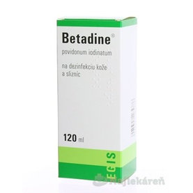 Betadine dezinfekčný roztok 100 mg/ml 120 ml