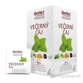 HERBEX Premium VEČERNÝ ČAJ bylinná zmes, čaj 20x1,5g