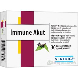 GENERICA Immune Akut cmúľacie tablety, 30 tbl