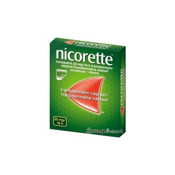 Nicorette invisipatch 25mg/16h náplasti proti fajčeniu 7ks