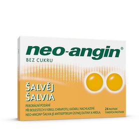 Neo-angin šalvia tvrdé pastilky 24 pastiliek