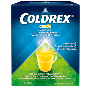 COLDREX Horúci nápoj citrón na chrípku a prechladnutie 10 sáčkov