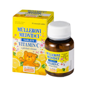 MÜLLEROVE medvedíky - vitamín C s príchuťou citrónu 45tbl