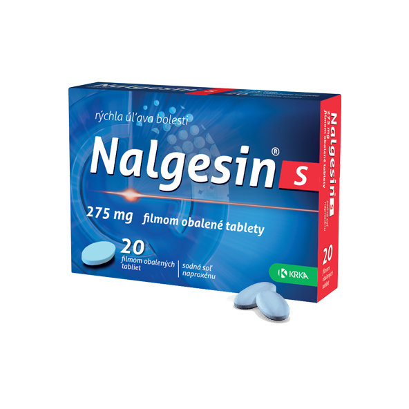 Nalgesin S na zmiernenie bolesti 20 tbl