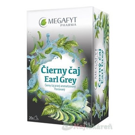 MEGAFYT Čierny čaj Earl Grey porciovaný čaj 20x2g (40g)