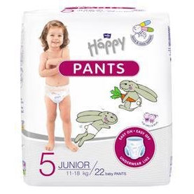 BELLA HAPPY Pants Junior (11-18 kg) 22 ks – jednorazové plienky