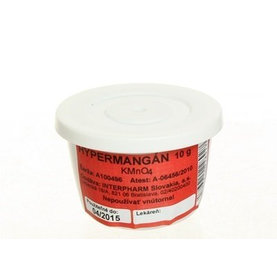 Manganistan draselný - Hypermangán na čistenie a hojenie rán 10 g