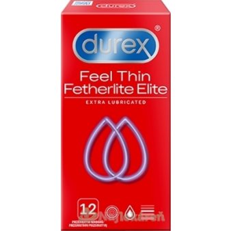 DUREX Feel Thin kondómy 12ks extra lubrikované