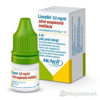 Livostin 0,5 mg/ml očná suspenzná