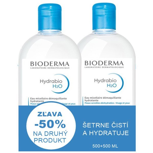 BIODERMA Hydrabio H2O micelárna voda 500 + 500 ml