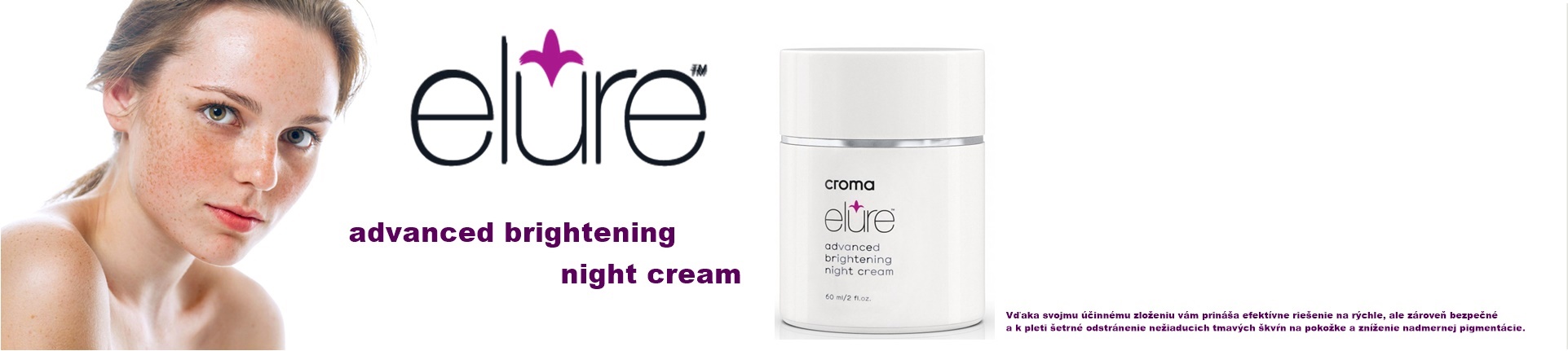 ELURE Advanced Brightening Night Cream (zosvetľujúci nočný krém) 60 ml