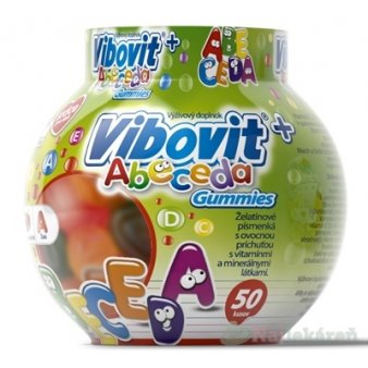VIBOVIT+ ABECEDA Gummies želé s ovocnou príchuťou 50ks