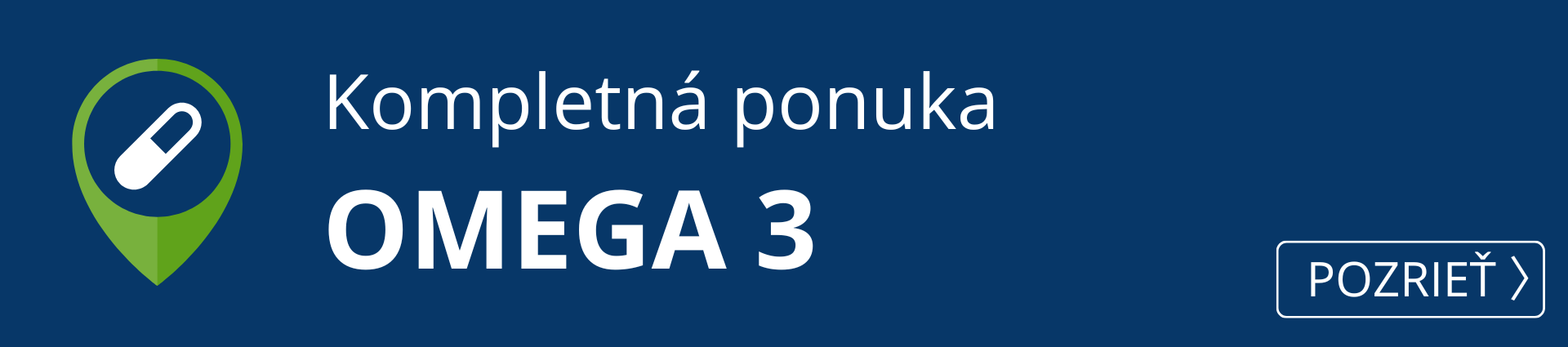 Kompletná ponuka omega 3 mastných kyselín