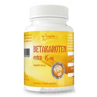 NUTRICIUS Betakarotén EXTRA 15 mg, 100 ks