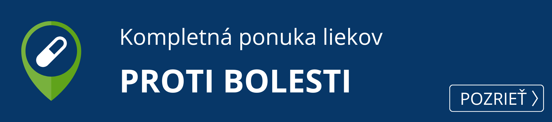 Kompeltná ponuka produktov proti bolesti