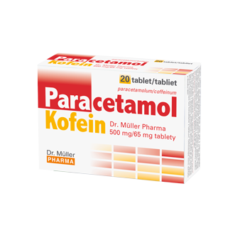Paracetamol Kofein Dr. Müller Pharma 500 mg/65 mg, tbl 1x20 ks