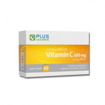 Plus Lekáreň Vitamín C 500 mg long effect 60 cps
