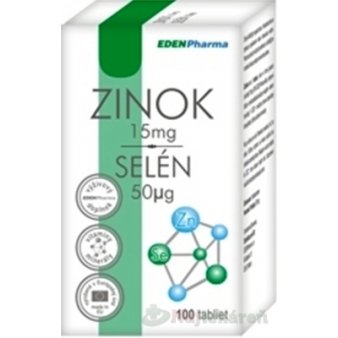 EDENPharma ZINOK 15 mg + SELÉN 50 µg 100tbl