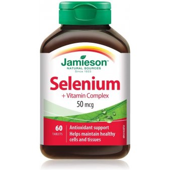 Jamieson Selén 50 µg s betakaroténom a vitamínmi C a E 60tbl.
