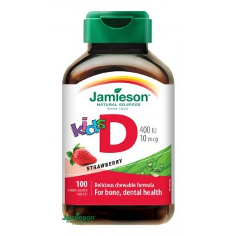 Jamieson Vitamín D3 Kids 400 IU tablety