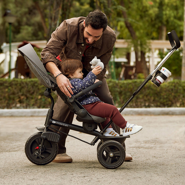 KINDERKRAFT Trojkolka Aston 2 Plus Grey 9m+