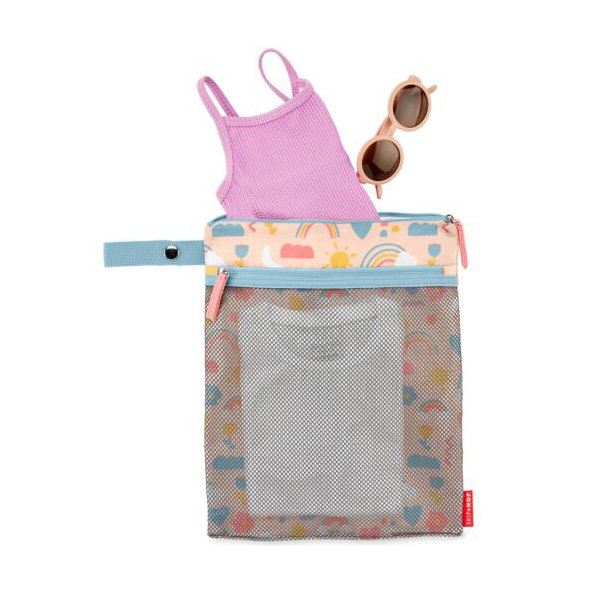 Skip Hop Spark Style nepremokavé vrecko Rainbow 30 × 38 cm