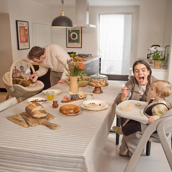Kinderkraft jedálenská stolička Tino Beige