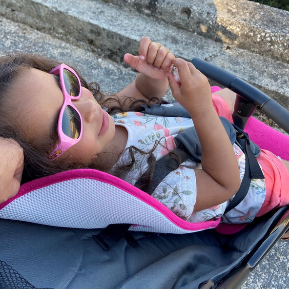 PETITE&MARS Vložka do kočíka 3D Aero tmavošedá