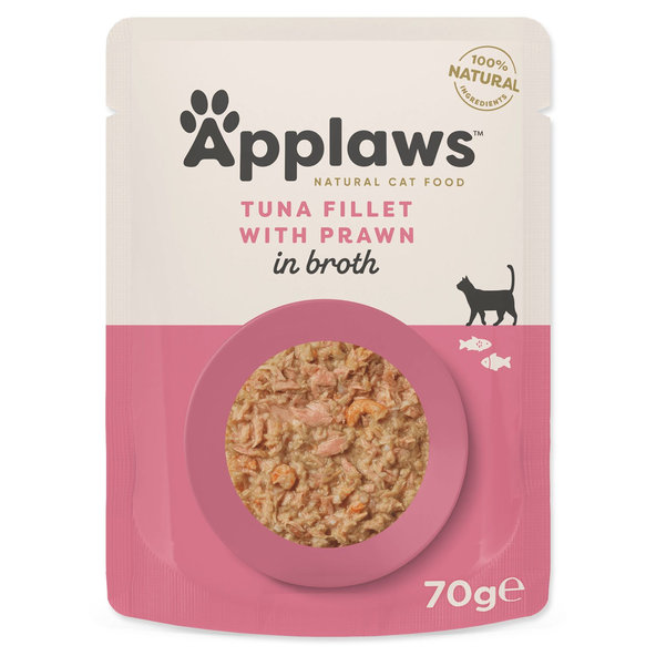 Applaws kapsička pre mačky tuniak a krevety 12 x 70g