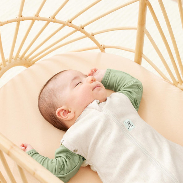 ERGOPOUCH Zavinovačka a vak na spanie Cocoon Oatmeal Marle 1 tog 3-6 m