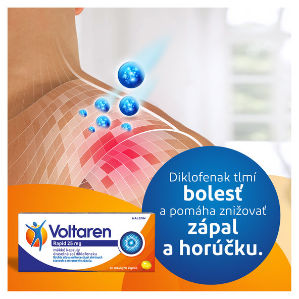 Voltaren Rapid kapsule proti bolesti 10x25mg
