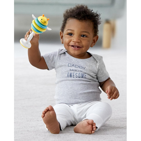 SKIP HOP Hračka Explore & More Clacker Včielka 3m+