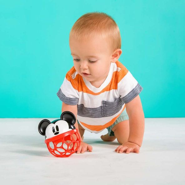 OBALL Hračka Oball Rattle Disney Baby Mickey Mouse, 0+