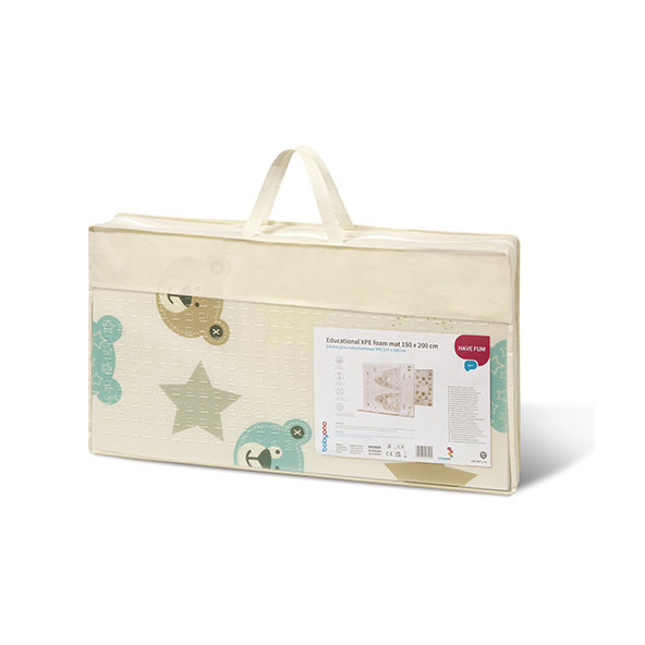 BABYONO Podložka penová na hranie edukačná 150x200 cm