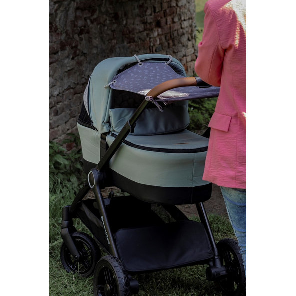 PETITE&MARS Clona slnečná do kočíka Sunny Grey Hills